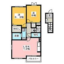 プルメリアＰ  ｜ 愛知県江南市村久野町宮出（賃貸アパート2LDK・2階・57.76㎡） その2