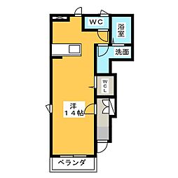 ロイヤルマンション日の出 ワンルームの間取図画像
