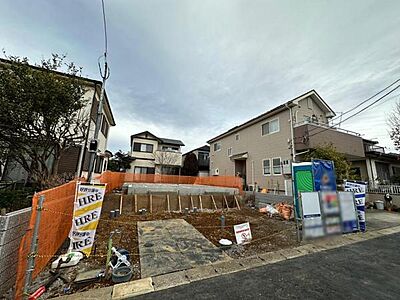 外観：1/27撮影 基礎工事が進み、もうすぐ建物工事がはじまります。