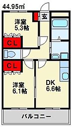 カーサフェリーチェONGA 2階