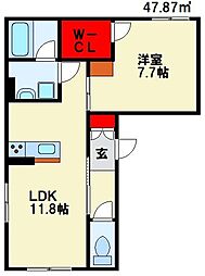 クレスティーク 1階