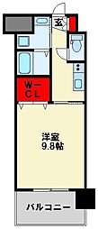 サージュ陣原 1Kの間取図画像