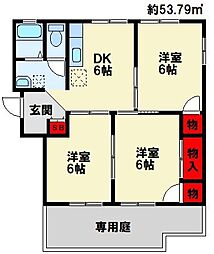 キャラメルハウスC 3DKの間取図画像
