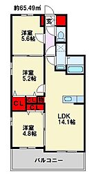 サニーコート本城学研台I 3階/-
