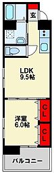 メゾンほおづき1 1LDKの間取図画像
