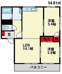 物件の間取り