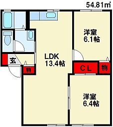 アルカディア B棟 2階