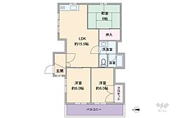 間取図画像 3LDK