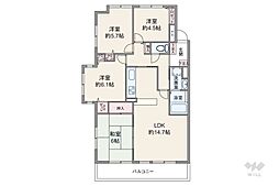 オーガスタコート宝塚 4LDKの間取図画像