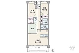 ルジェンテ・リベル仁川A棟 3LDKの間取図画像