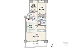 ラ・ビスタ宝塚イーストヴィラ1番館 3LDKの間取図画像