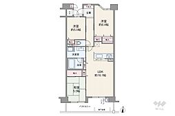 イニシア西宮北口 3LDKの間取図画像
