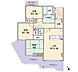 間取り：間取り図。13階建て4階部分、南西向きのため通風良好です！80.31?の3LDKのお部屋です。