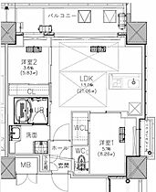 ノルデンタワー南森町アドバンス  ｜ 大阪府大阪市北区南森町1丁目（賃貸マンション2LDK・5階・50.36㎡） その2