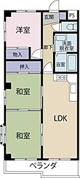 ベルトピアいわき1 3LDKの間取図画像
