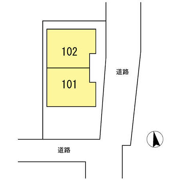 神奈川県川崎市中原区下沼部(賃貸アパート1LDK・1階・45.56㎡)の写真 その3