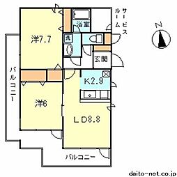 津田山駅 14.4万円