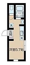 神奈川県川崎市中原区田尻町（賃貸アパート1R・2階・16.56㎡） その2