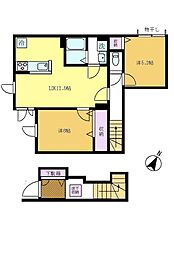 BP西片 2LDKの間取図画像