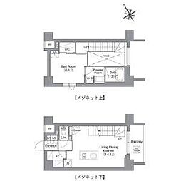 台東区蔵前4丁目マンション 1LDKの間取図画像