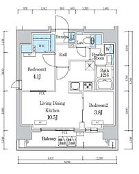 間取図画像 2LDK