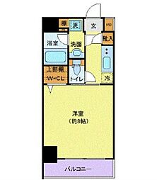 JR総武本線 馬喰町駅 徒歩5分の賃貸マンション 2階1Kの間取り