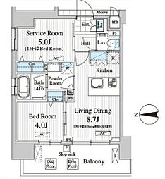 東京メトロ銀座線 浅草駅 徒歩2分の賃貸マンション 3階1SLDKの間取り