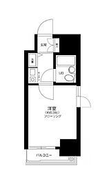 東京メトロ銀座線 浅草駅 徒歩2分の賃貸マンション 8階1Kの間取り