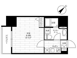 JR山手線 鶯谷駅 徒歩6分の賃貸マンション 9階1Kの間取り