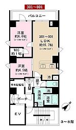 間取図画像 2LDK