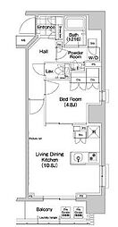 コンフォリア秋葉原EAST 1LDKの間取図画像