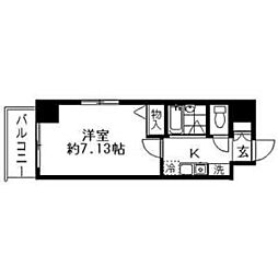 ヴェルト日本橋3 1Kの間取図画像