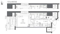 ZOOM秋葉原SQUARE 1Kの間取図画像