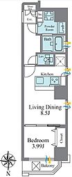 スタイルヒルズ秋葉原 1LDKの間取図画像