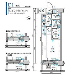 メインステージ森下駅前 1Kの間取図画像