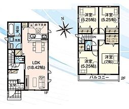 印西市高花5丁目3期　新築戸建3号棟