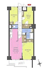 間取図画像 3LDK