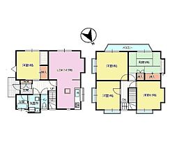 君津市上　中古戸建 5LDKの間取り