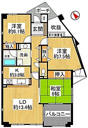 間取図画像 3LDK