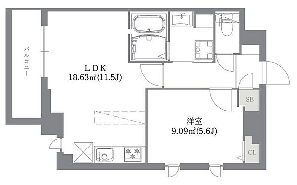 アネックスコート 206｜東京都江東区北砂６丁目(賃貸マンション1LDK・2階・41.11㎡)の写真 その2