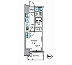 パークアクシス木場 1304 ｜ 東京都江東区木場２丁目18-4（賃貸マンション1K・13階・25.12㎡） その2