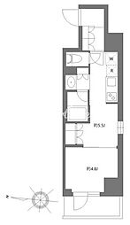 GRANPASEO清澄白河2 1DKの間取図画像