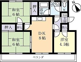 コスモスイトウ 0303 ｜ 茨城県水戸市元吉田町（賃貸マンション3DK・3階・53.46㎡） その2