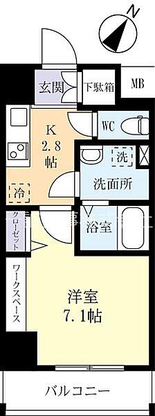 グラーヴェ三の丸 0903｜茨城県水戸市三の丸2丁目(賃貸マンション1K・9階・26.33㎡)の写真 その2