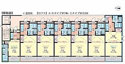 グロアール大宮 3階1LDKの間取り