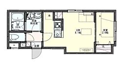 KEIAI RESIDENCE 上尾II 2階1LDKの間取り