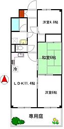 ワコーレ大宮大和田 3LDKの間取図画像