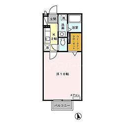 コーポラス・S 1Kの間取図画像