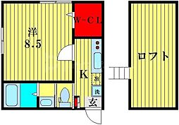 LoftHouse大宮北 1SKの間取図画像
