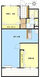 大宮植竹住宅 2LDKの間取図画像